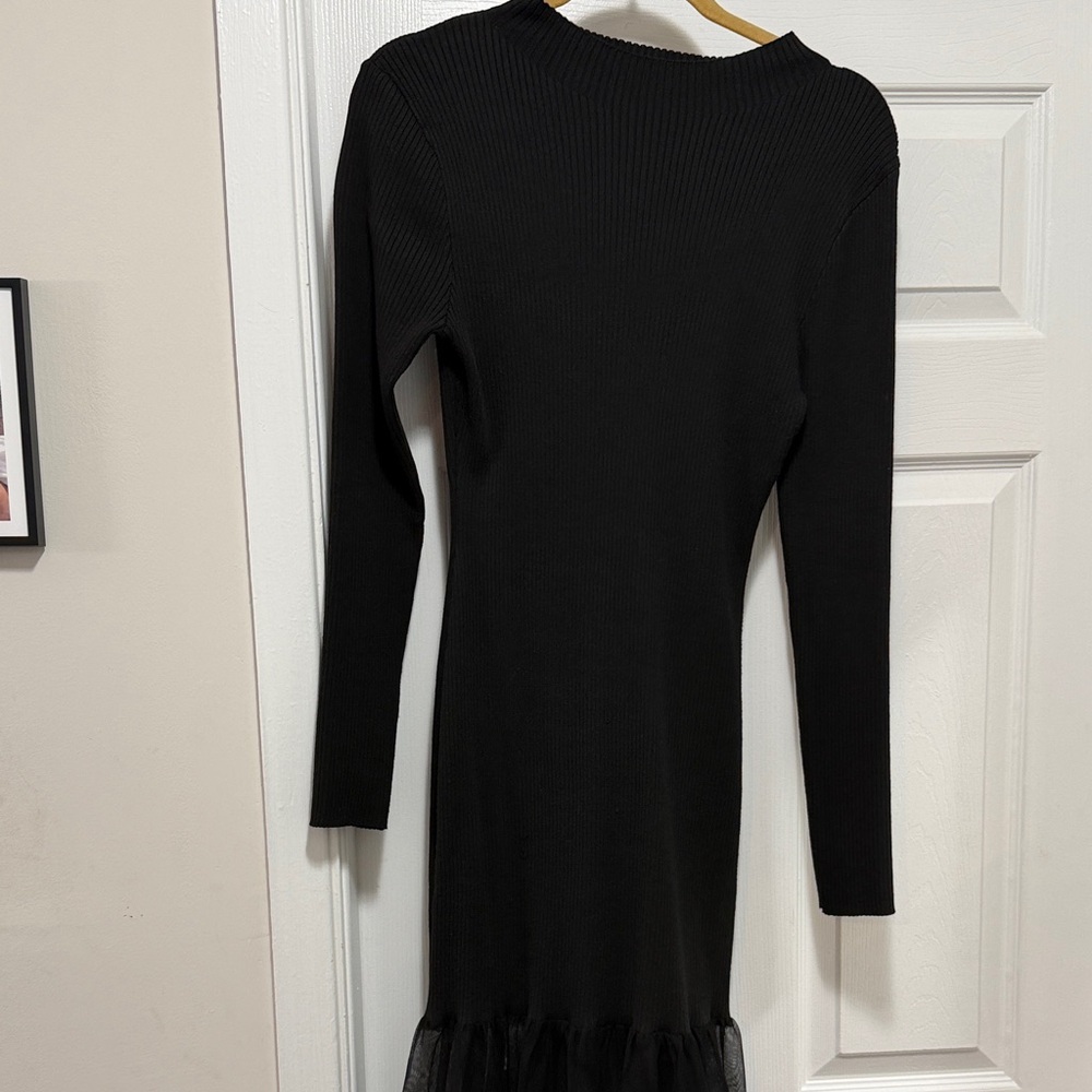 Chic Black Long Sleeve Dress